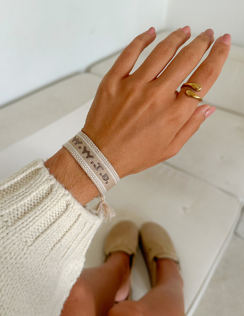 WWJD Embroidered Bracelet