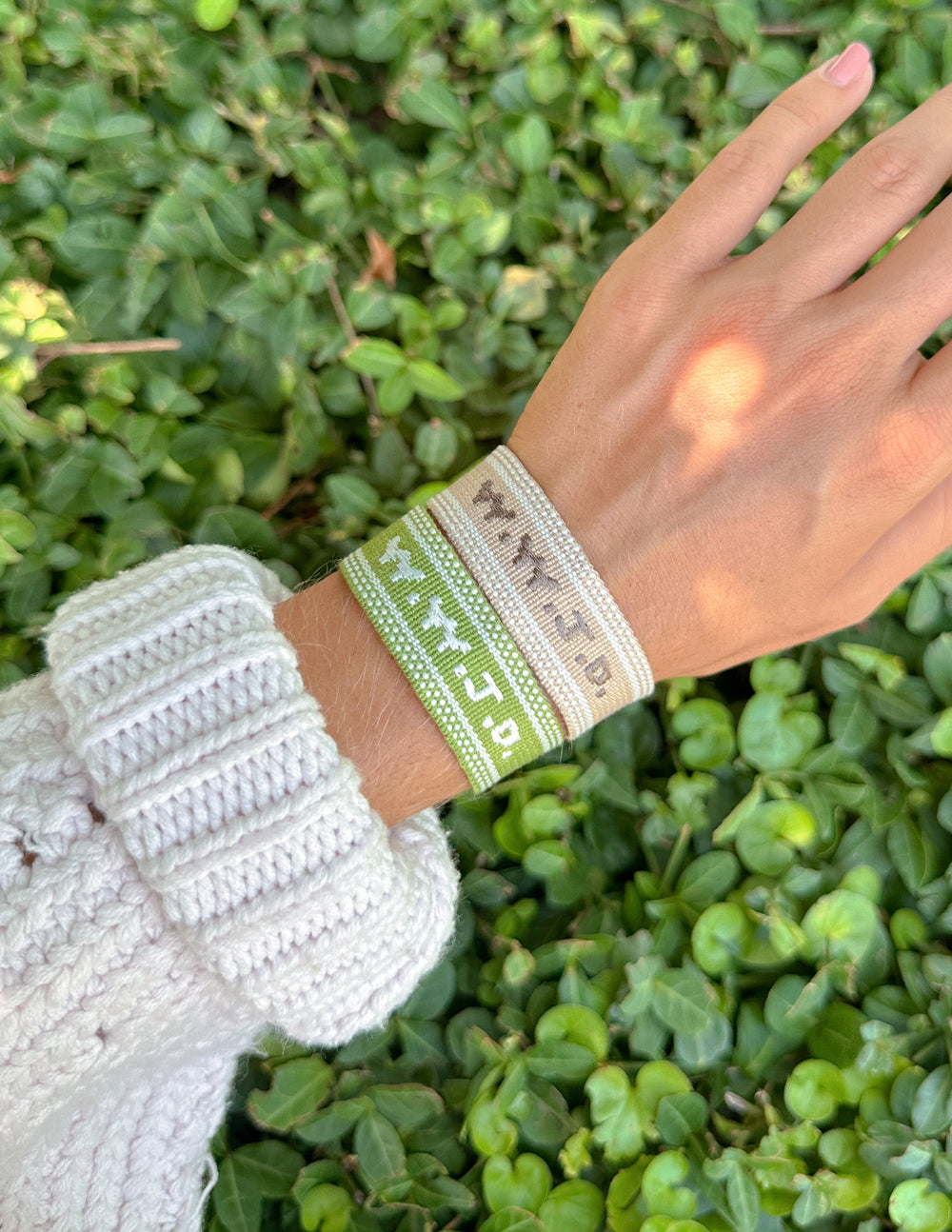WWJD Embroidered Bracelet