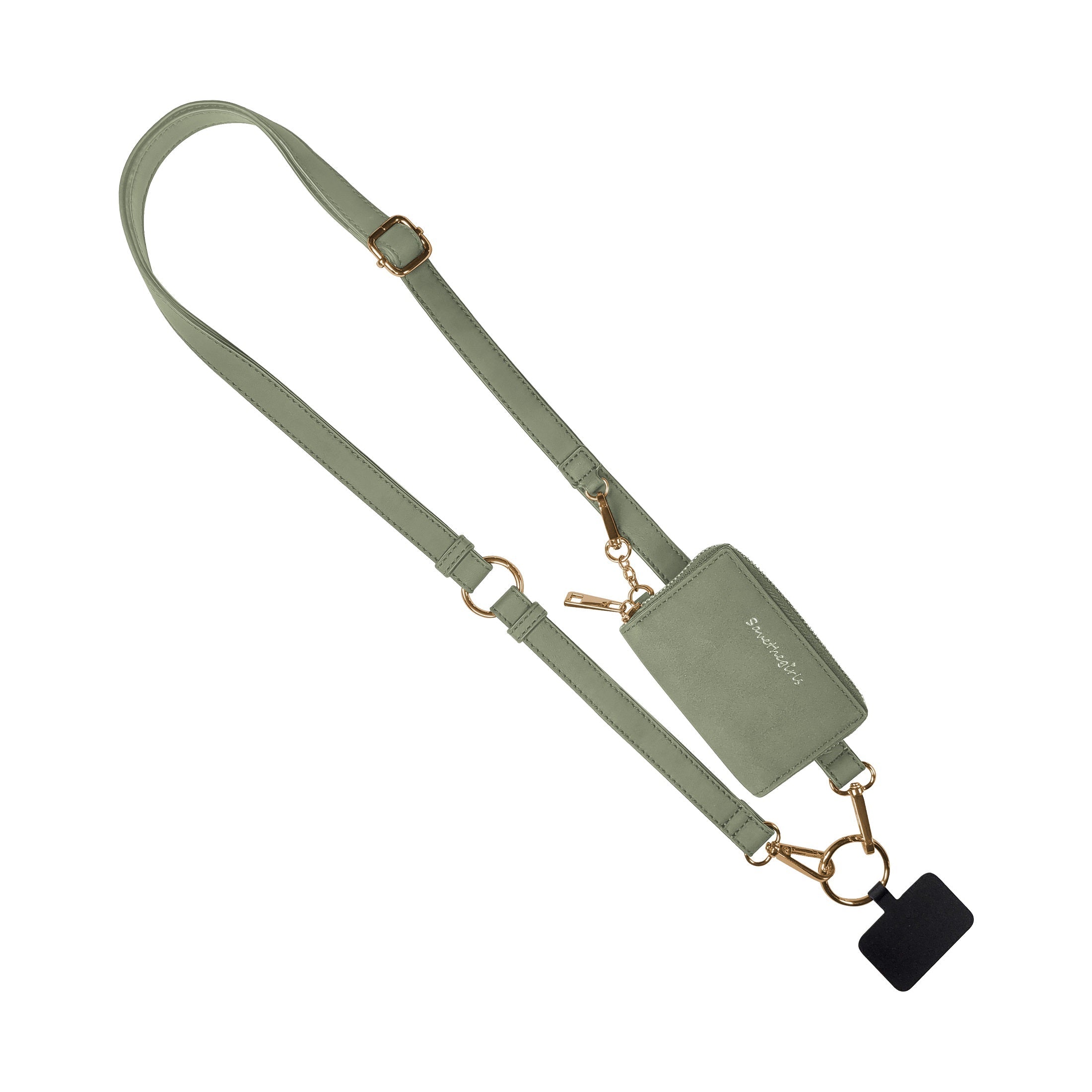 Clip & Go Strap with Pouch – Brushed Vegan Leather