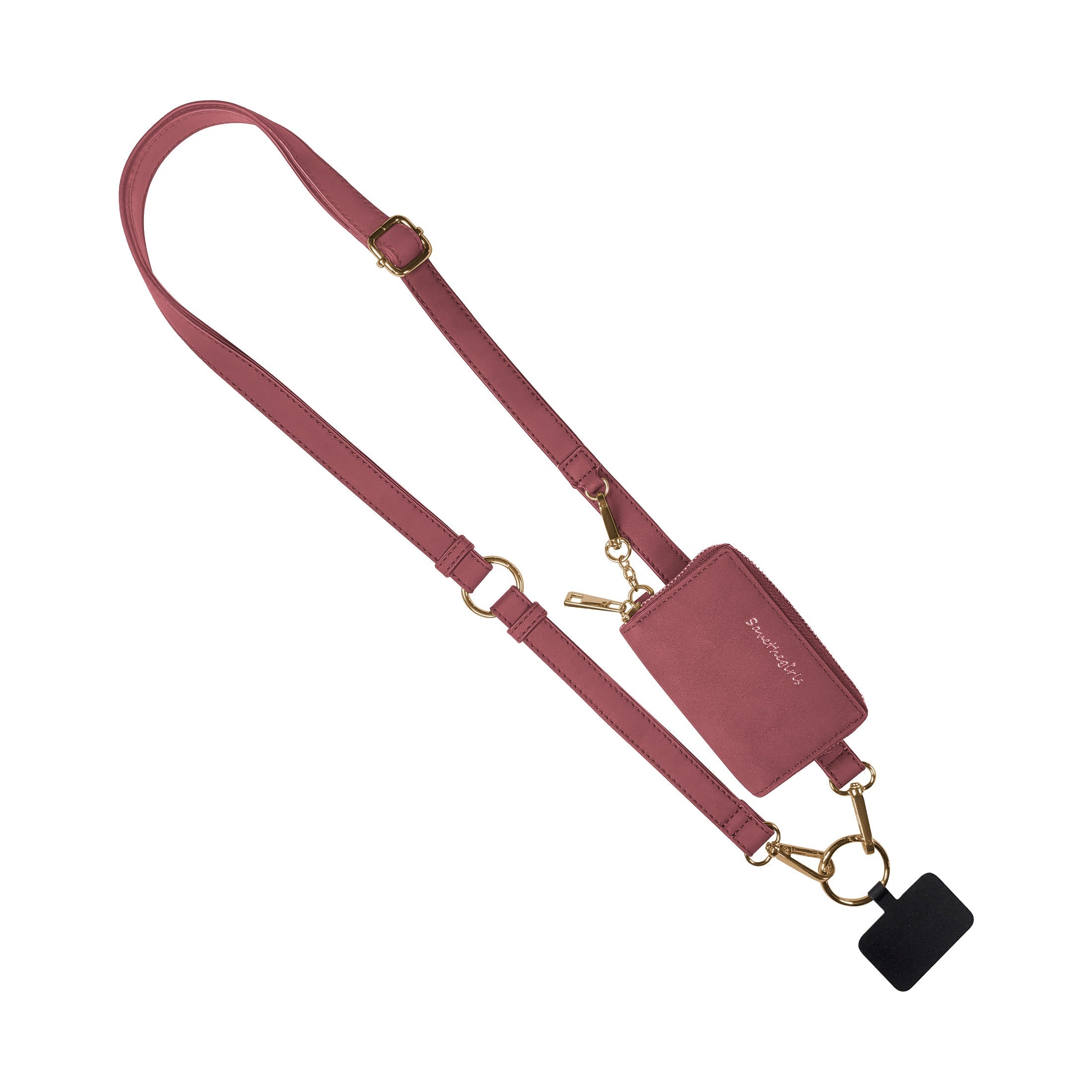 Clip & Go Strap with Pouch – Brushed Vegan Leather