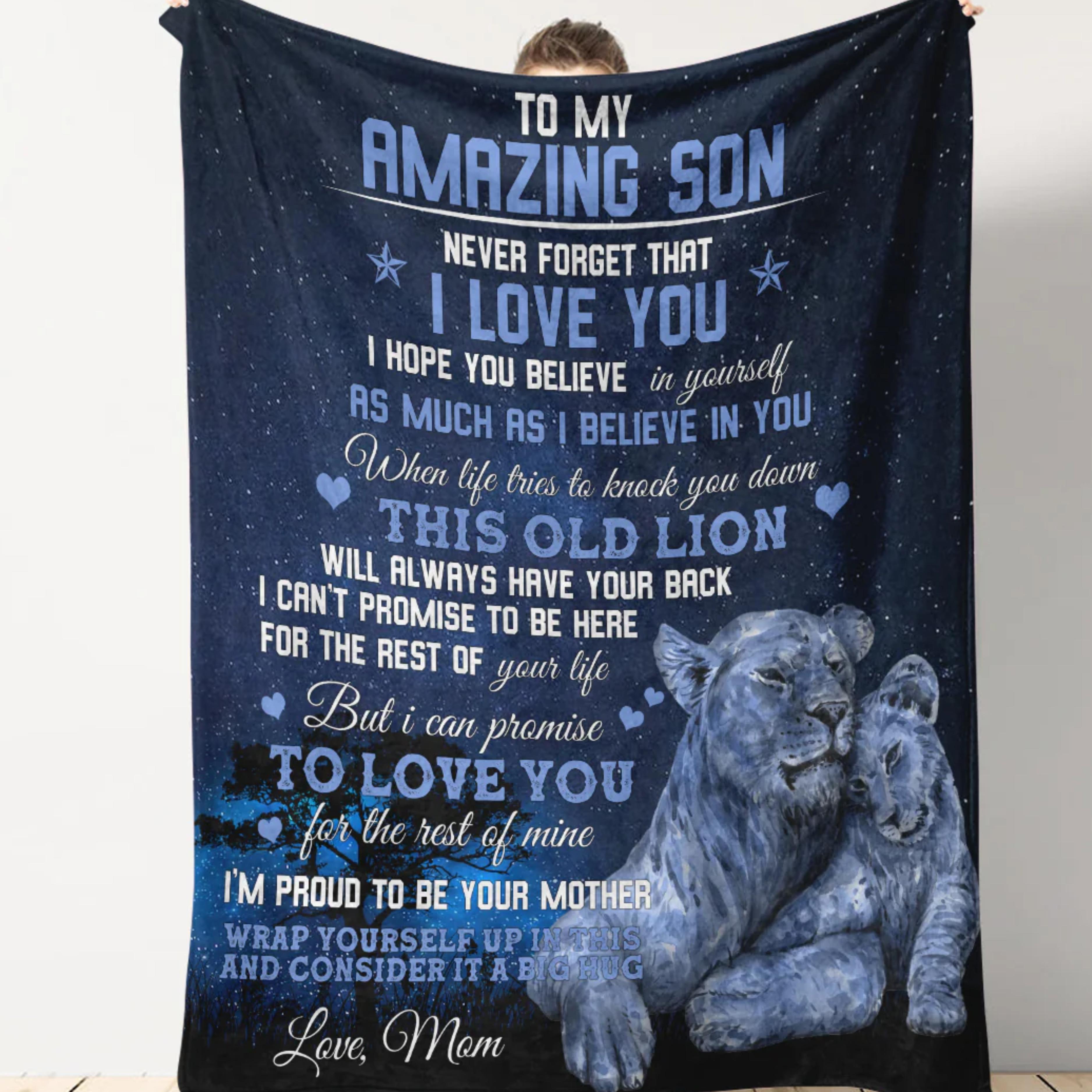 Son Gift Blanket – The Warmest Hug from Mom