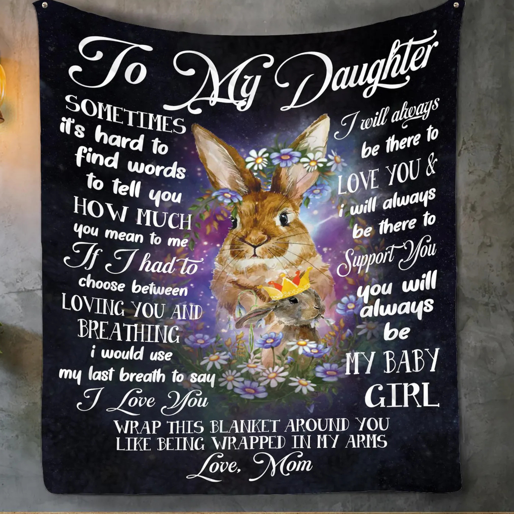 Daughter Gift Blanket – A Loving Message from Mom