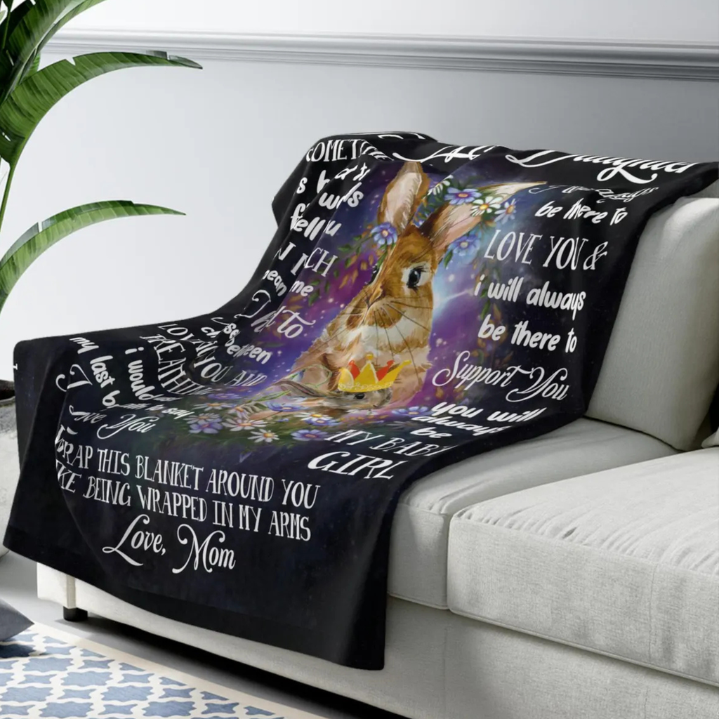 Daughter Gift Blanket – A Loving Message from Mom