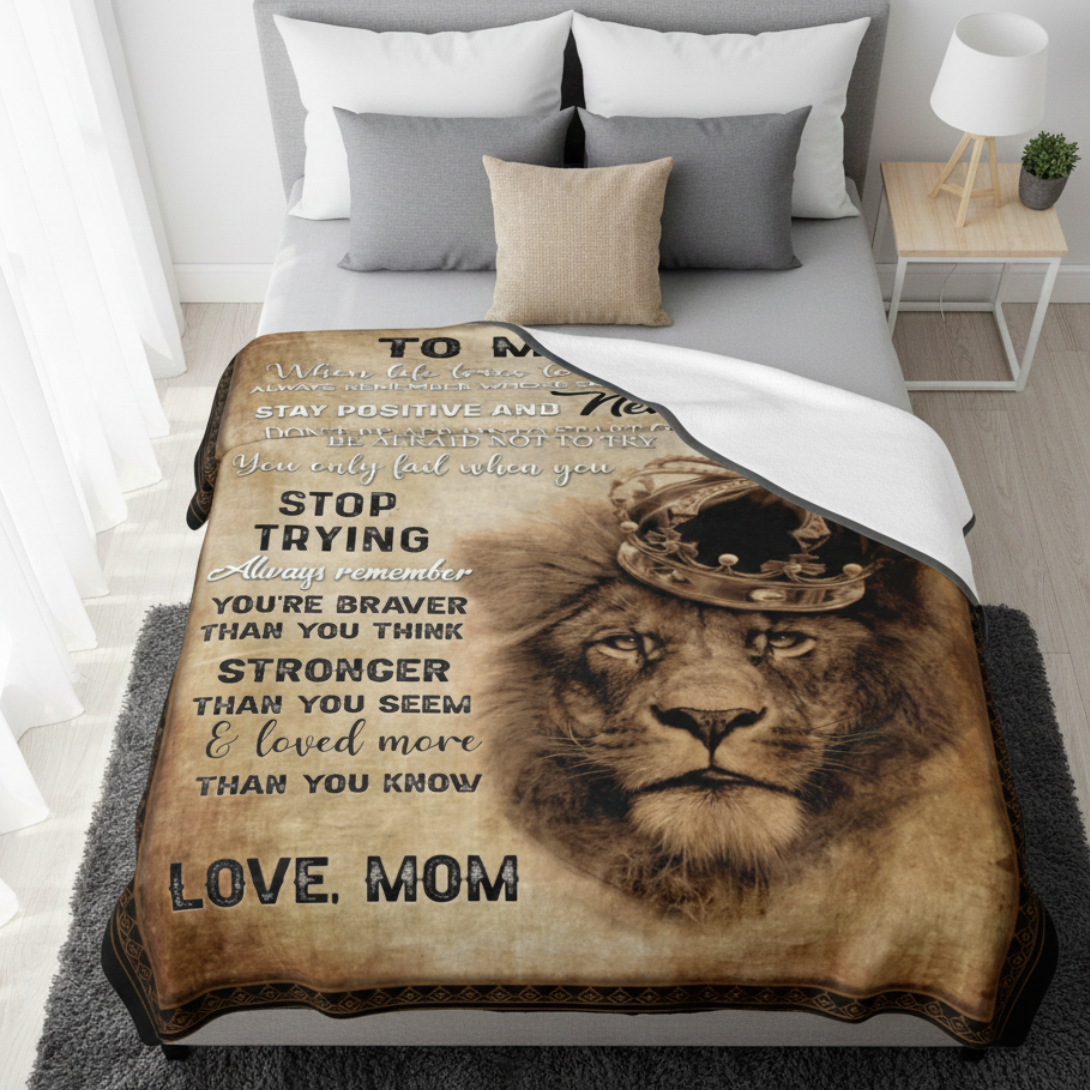 Son Gift Blanket – A Gentle Hug from Mom