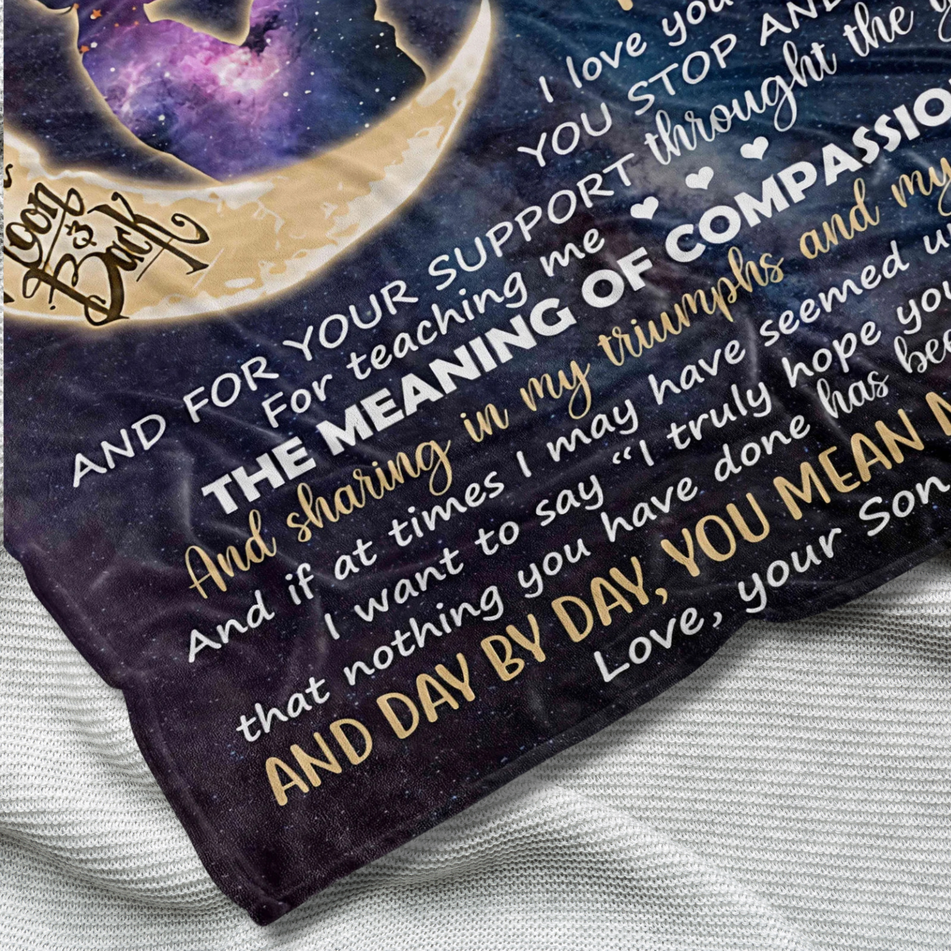 Mom Gift Blanket – From Son (Version 2)