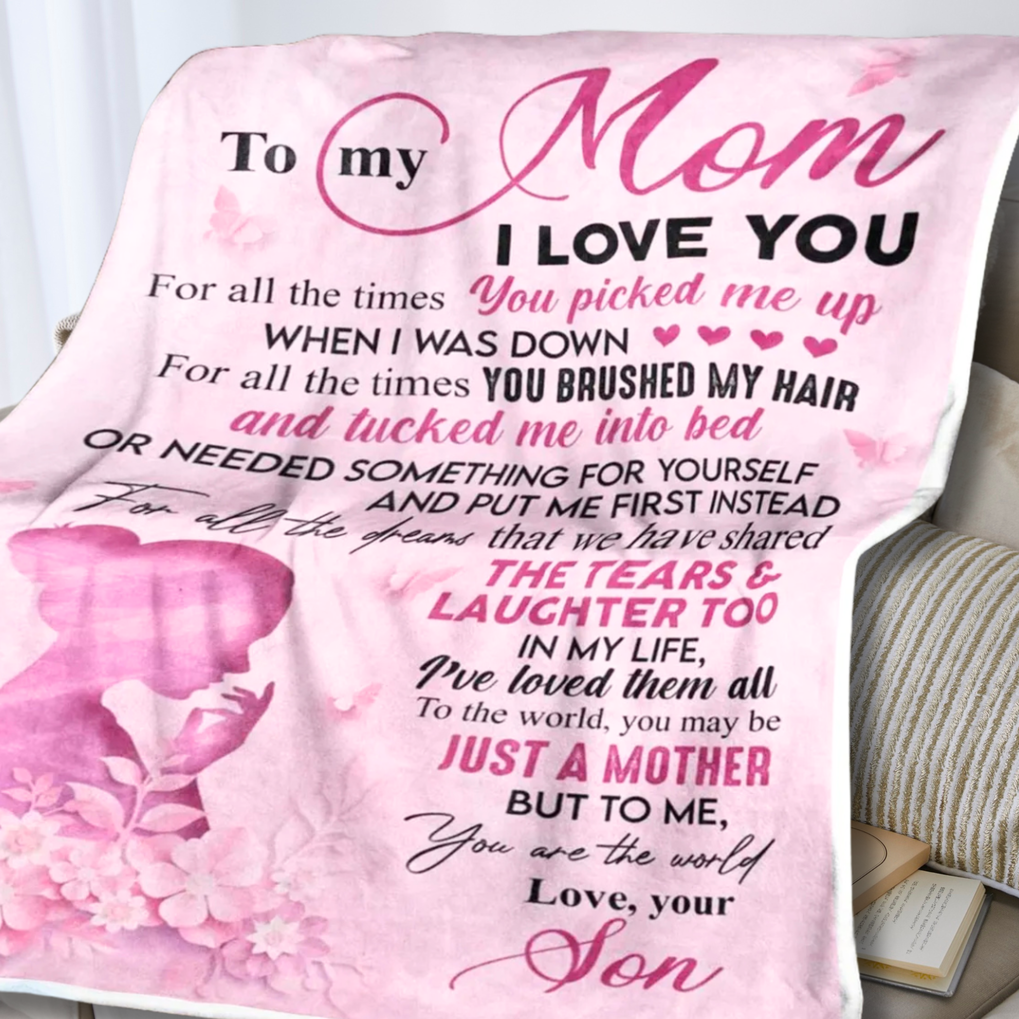 Mom Gift Blanket – From Son