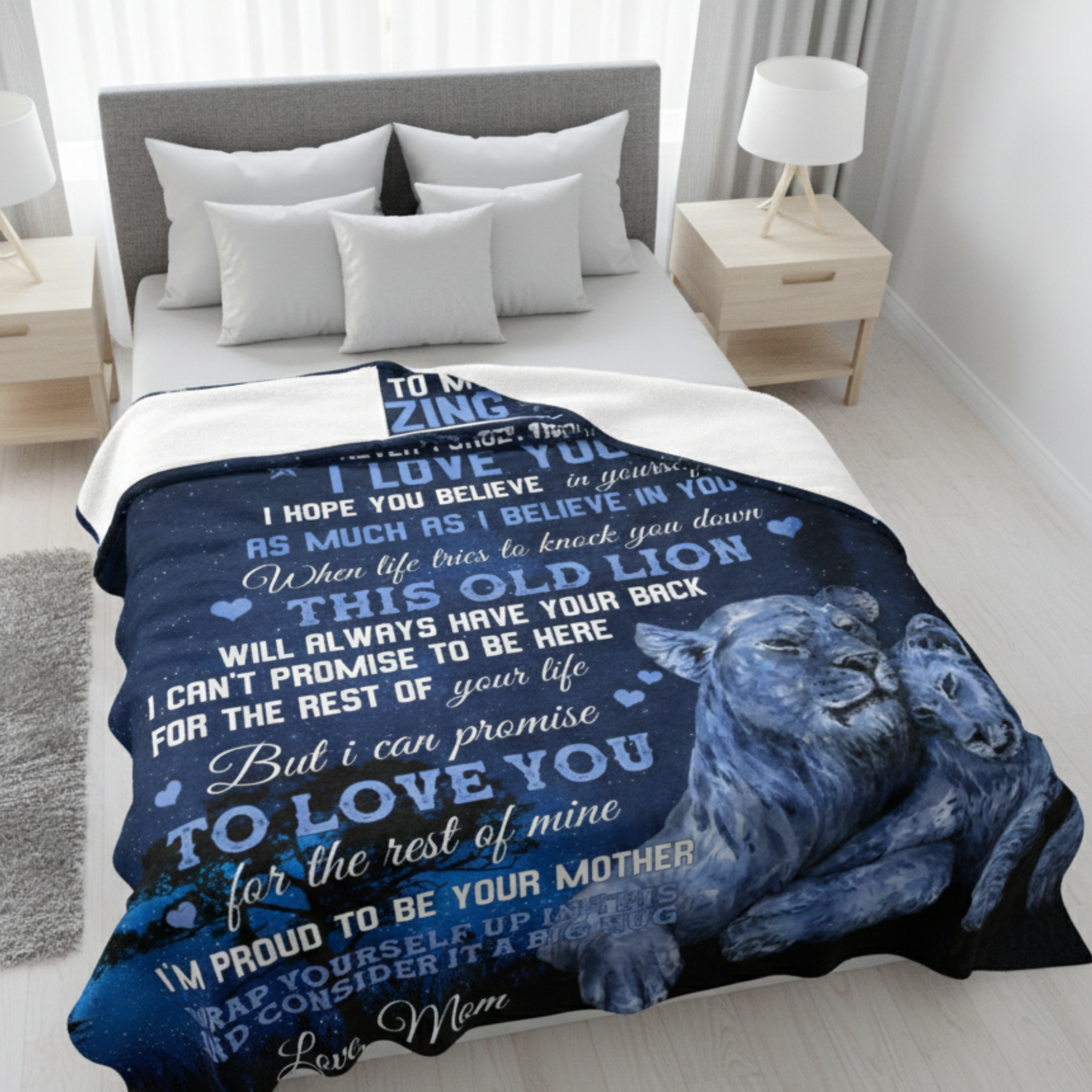 Son Gift Blanket – The Warmest Hug from Mom
