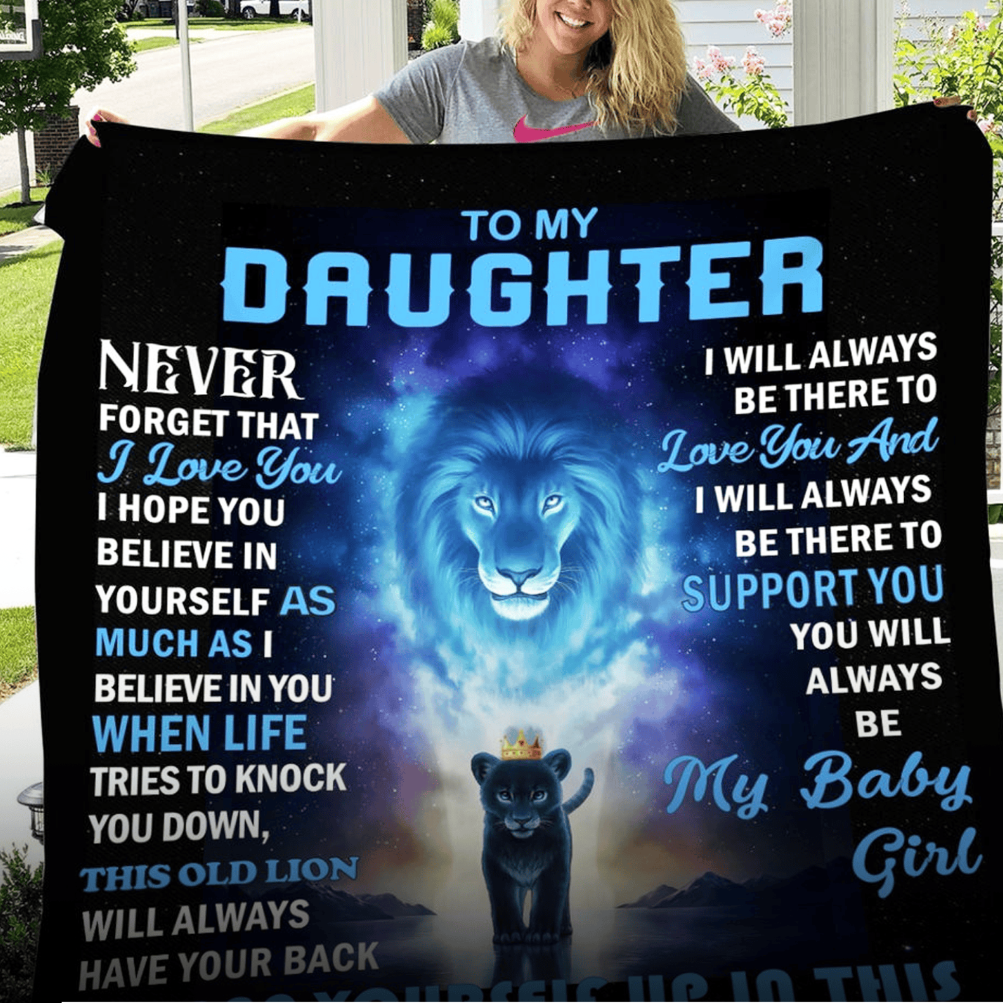 Daughter Gift Blanket – From Dad (Version 2)