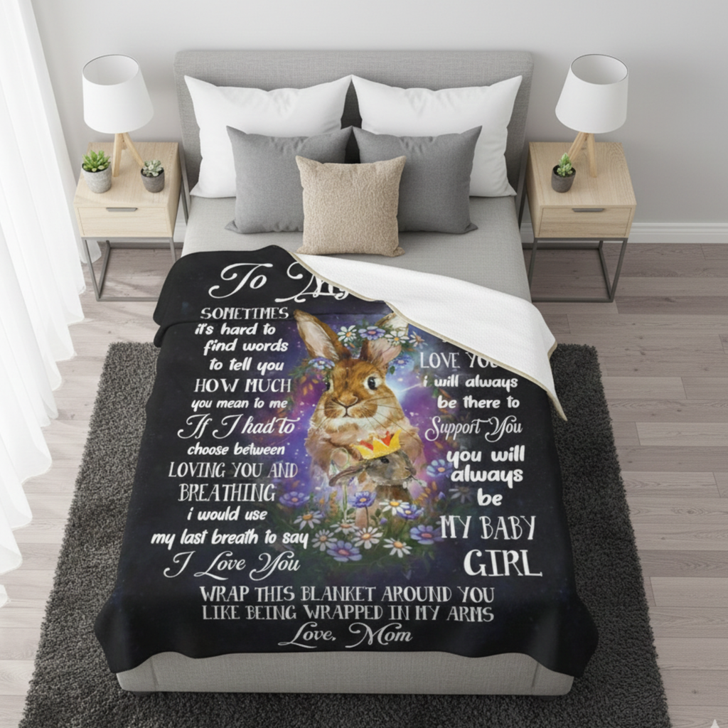 Daughter Gift Blanket – A Loving Message from Mom