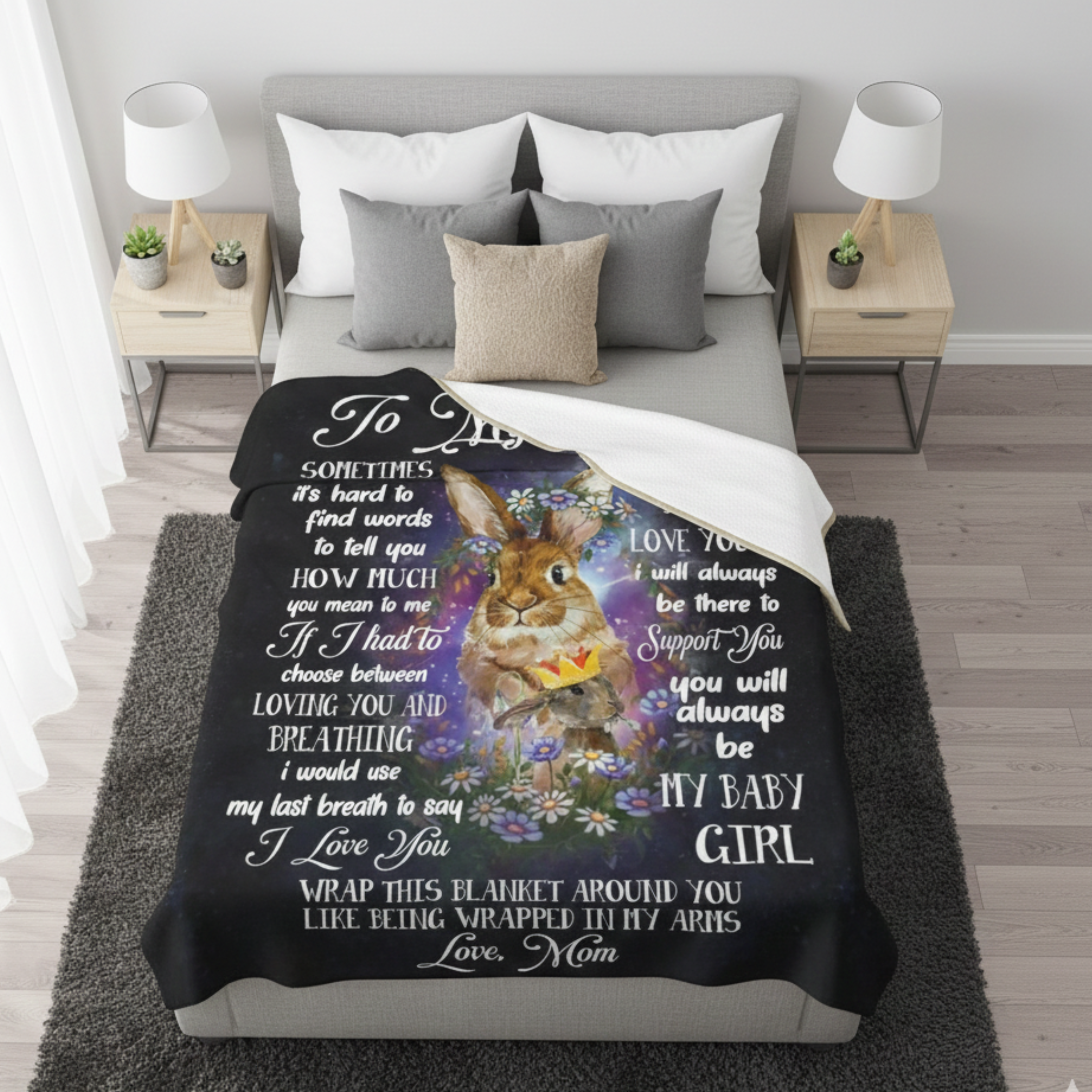 Daughter Gift Blanket – A Loving Message from Mom