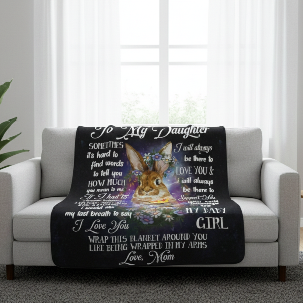 Daughter Gift Blanket – A Loving Message from Mom