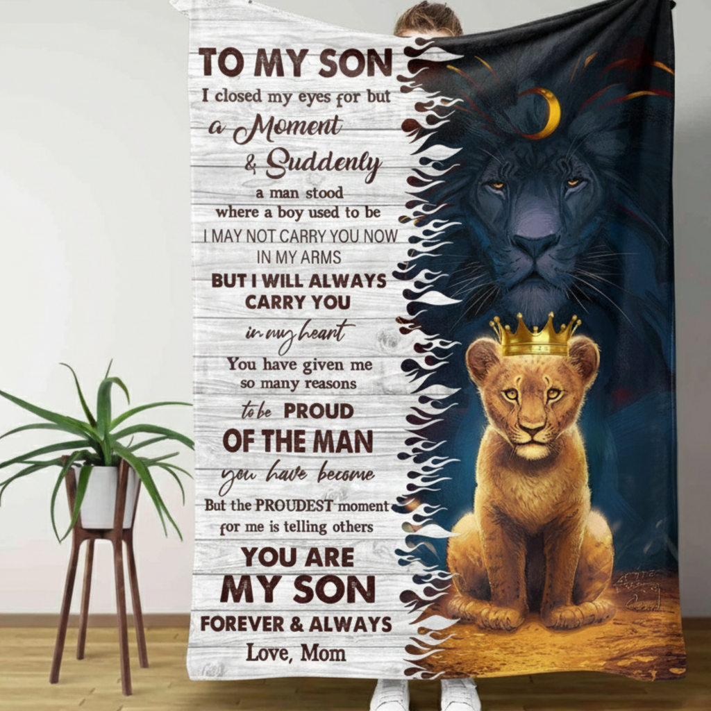 Son Gift Blanket – A Heartfelt Reminder from Mom