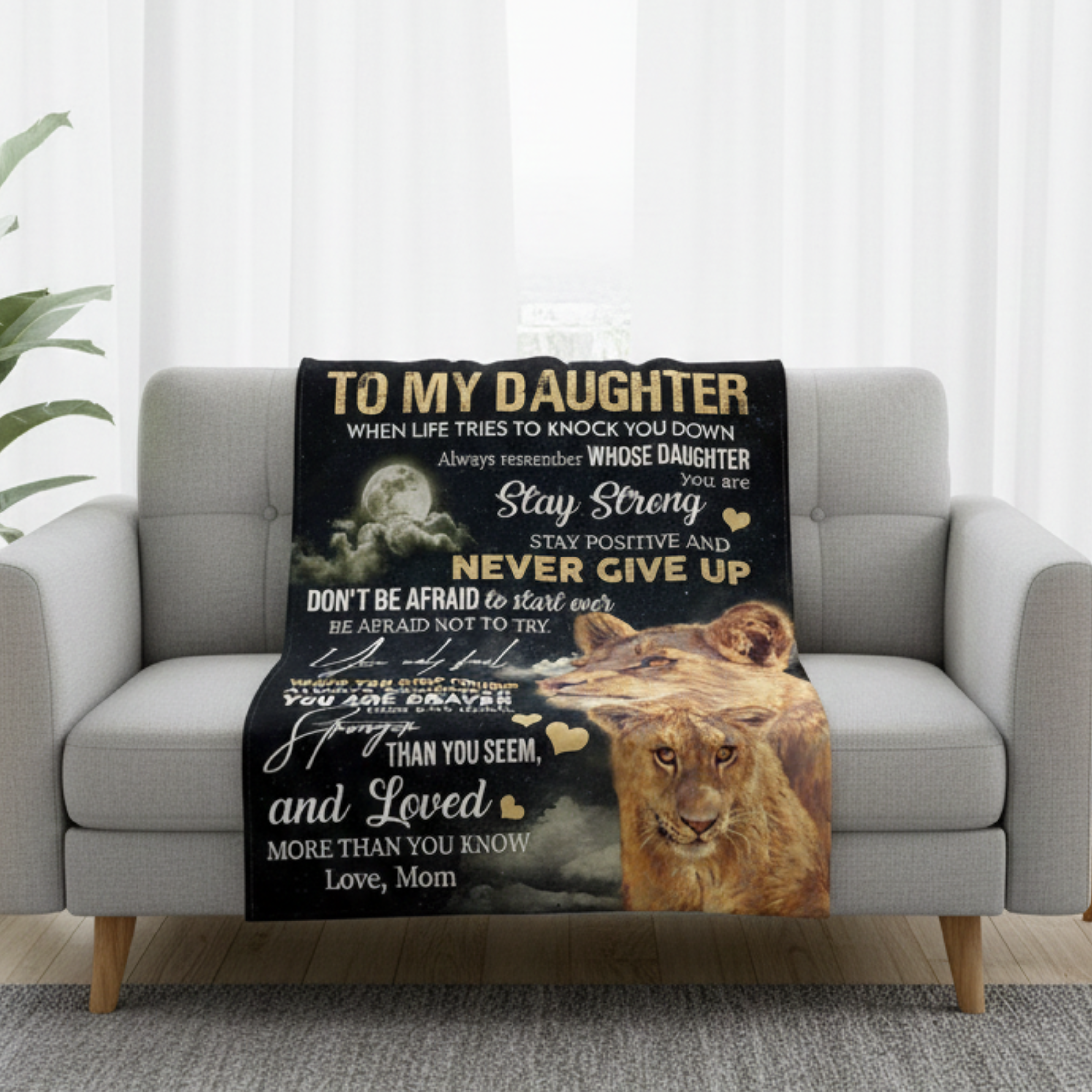 Daughter Gift Blanket – A Tender Message from Mom