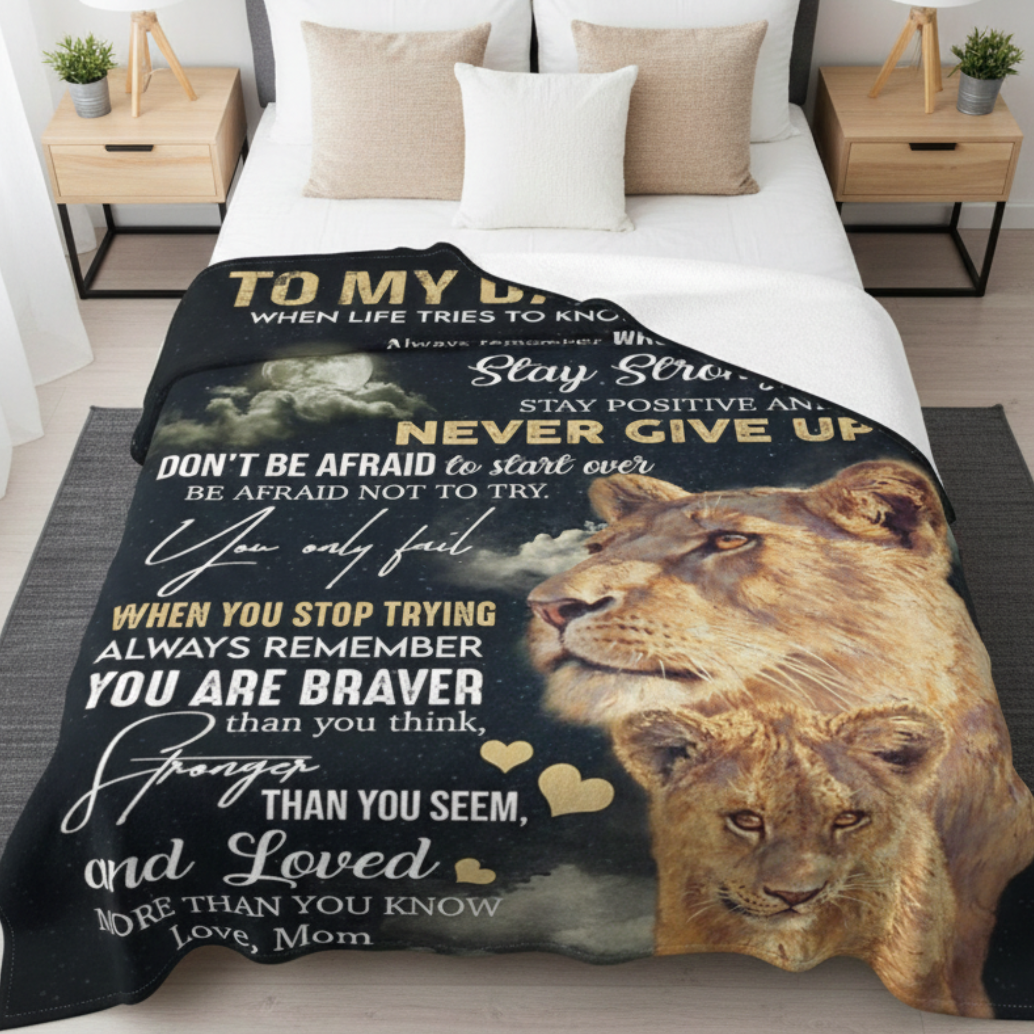 Daughter Gift Blanket – A Tender Message from Mom