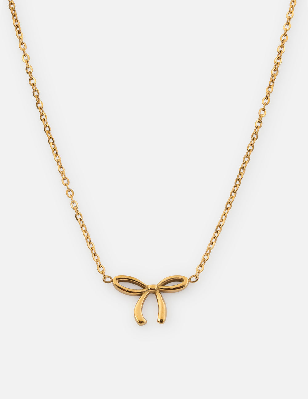 Dainty Bow Necklace — Faith & Grace