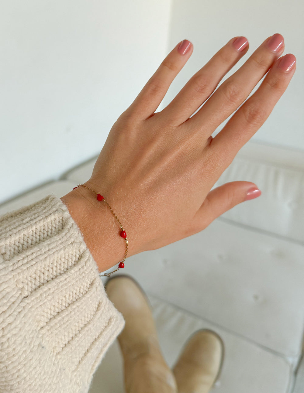 Dainty Love Link Bracelet — Faith & Love