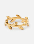 Dainty Olive Branch Ring — Peace
