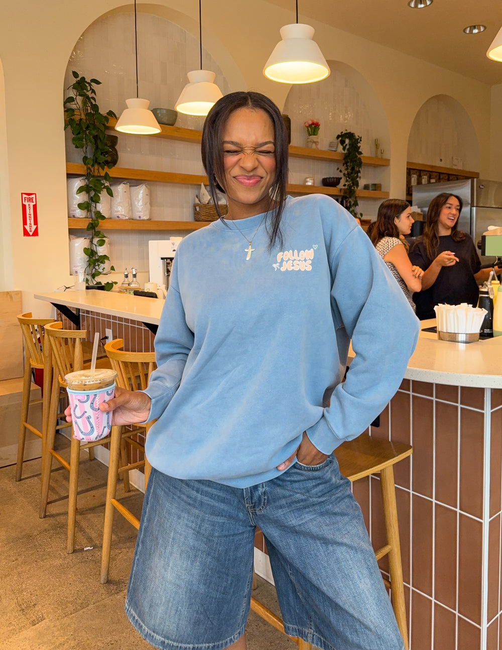 Follow Jesus — John 1:51 Crewneck Sweatshirt