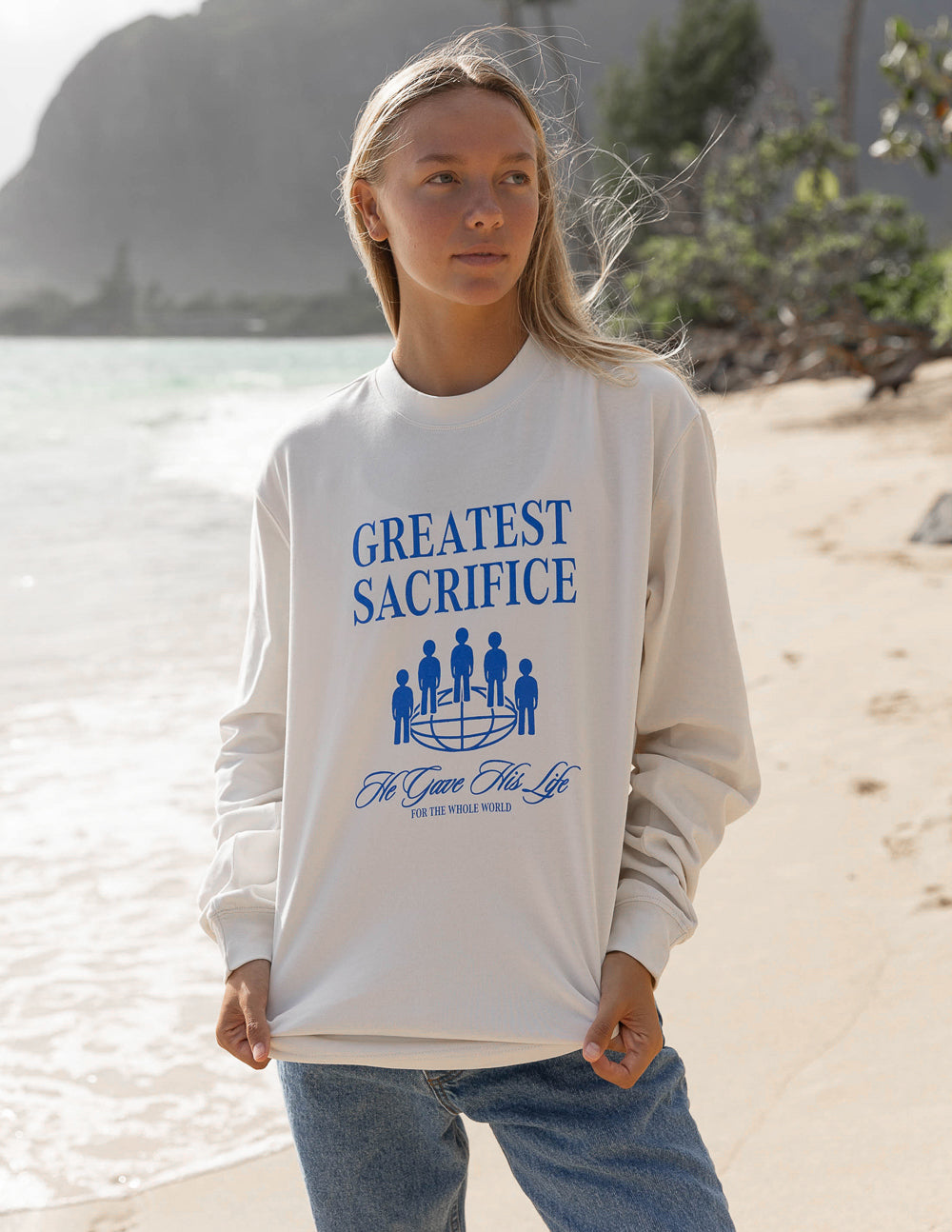 Greatest Sacrifice — Christian Long-Sleeve Tee