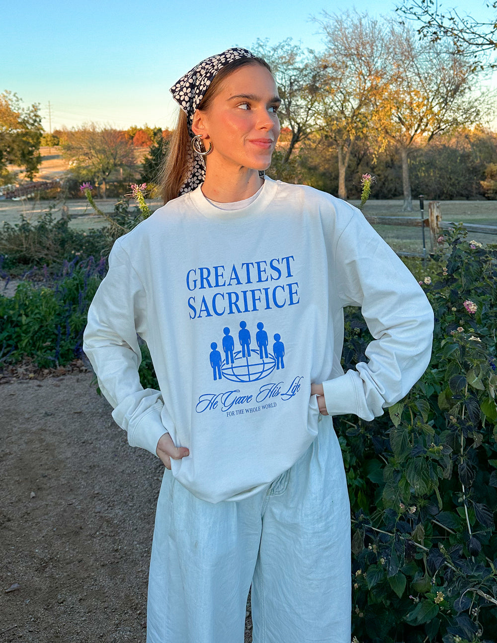 Greatest Sacrifice — Christian Long-Sleeve Tee