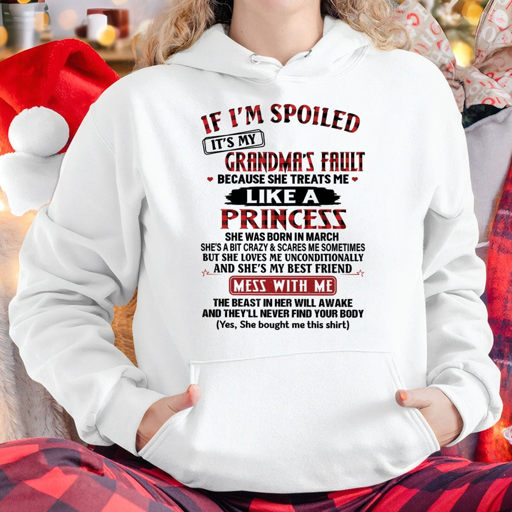 Granddaughter Gift – Spoiled by Grandma T-Shirt