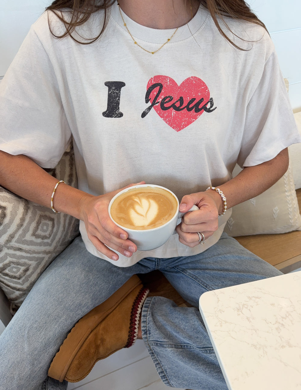 I Love Jesus — Cropped Women's Tee