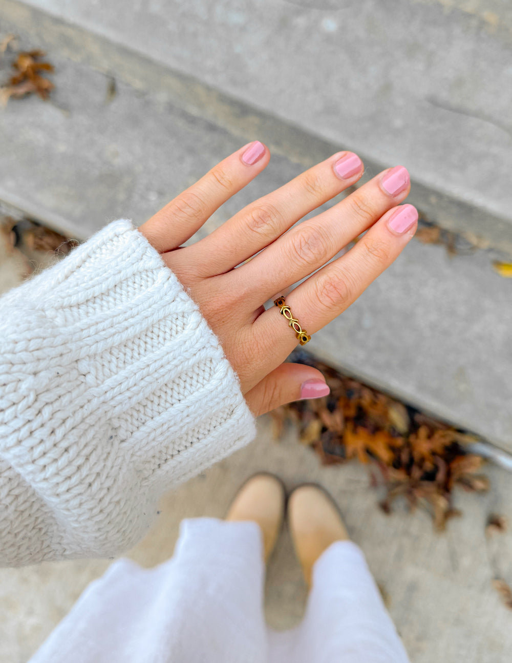 Infinity Jesus Fish Ring — Ichthys