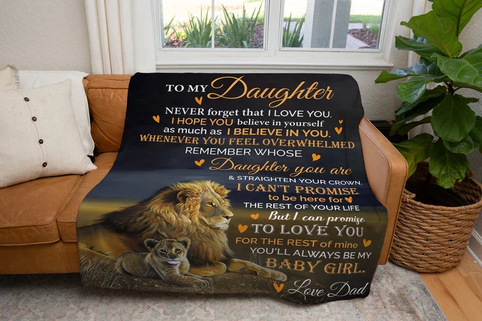 Daughter Gift Blanket – From Dad