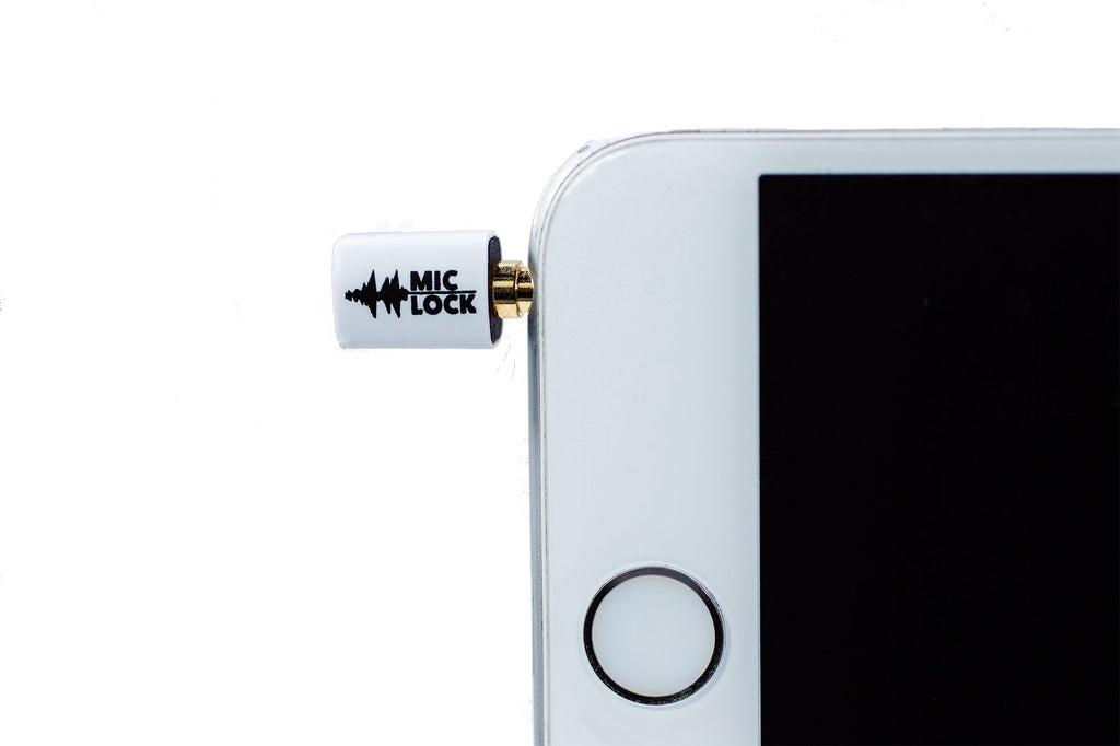 Mic-Lock 3.5mm Mini Microphone Blocker – White