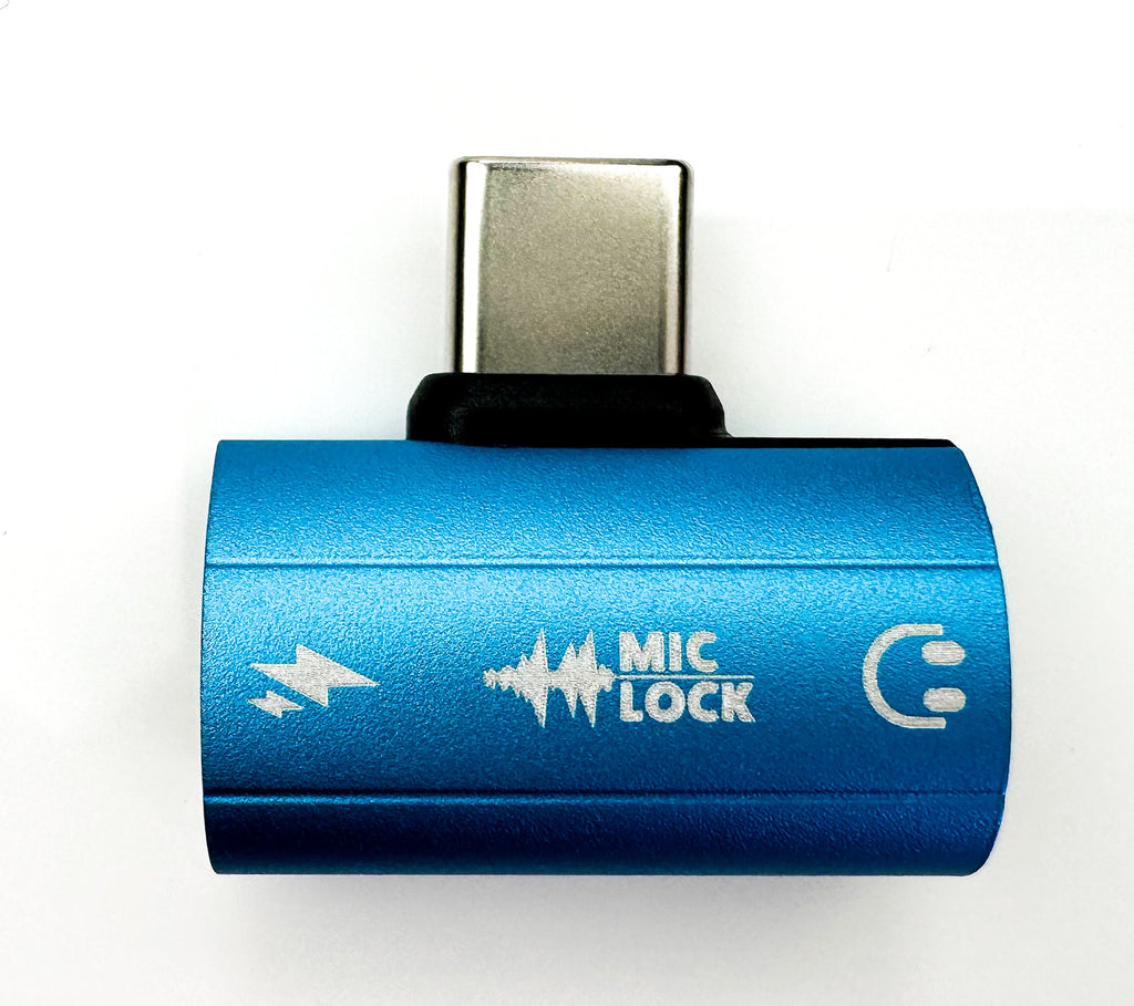 Mic-Lock USB-C SoundPass Microphone Blocker – Blue