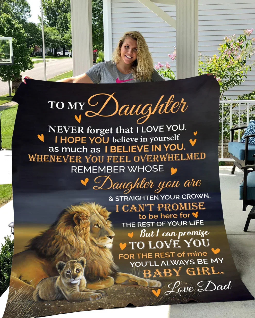 Daughter Gift Blanket – From Dad