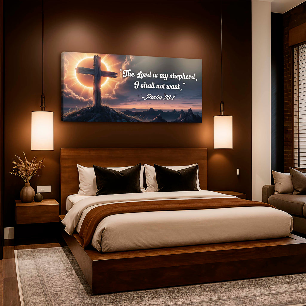Psalm 23:1 – The Lord Is My Shepherd Faith Sign