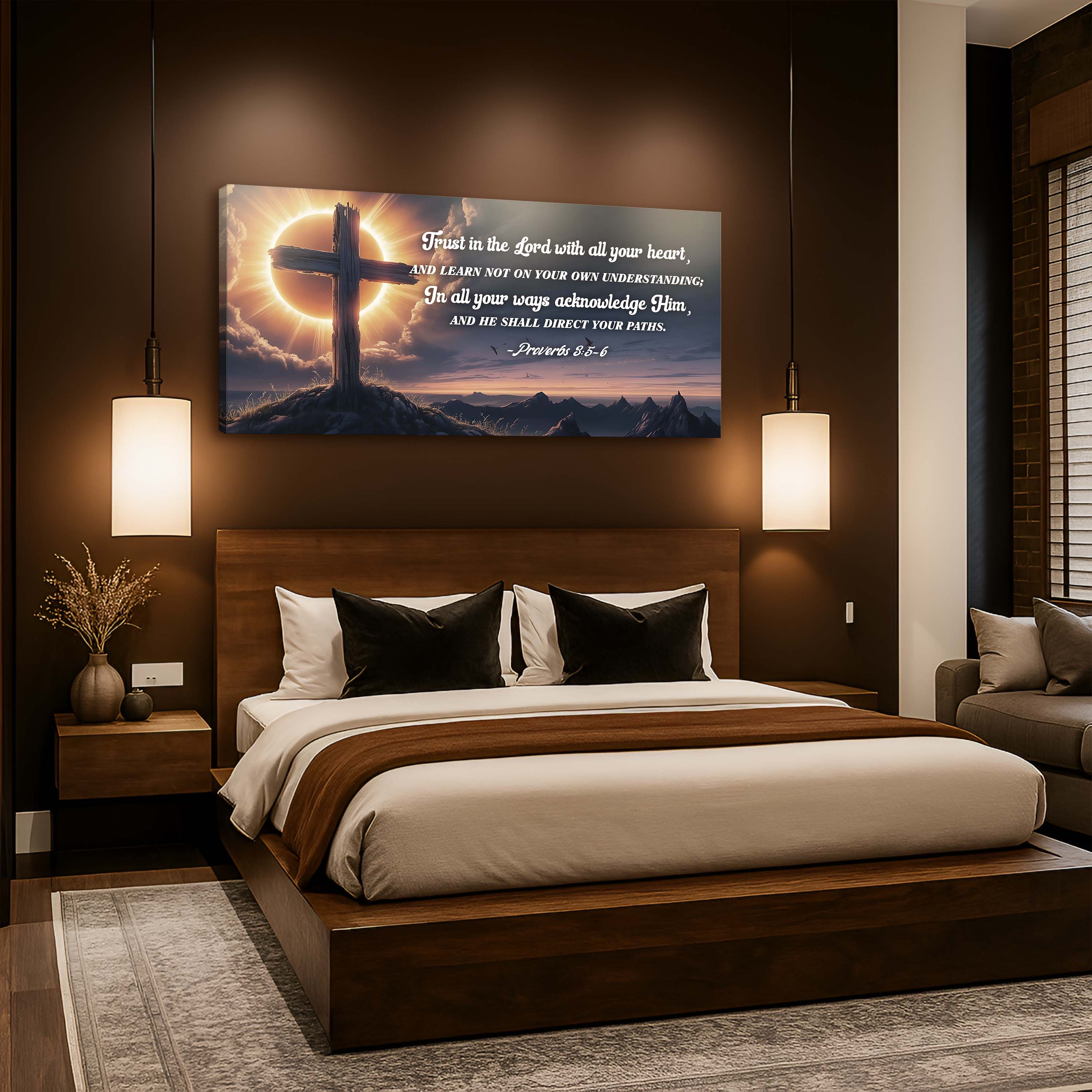 Proverbs 3:5-6 – Trust In the Lord Faith Sign