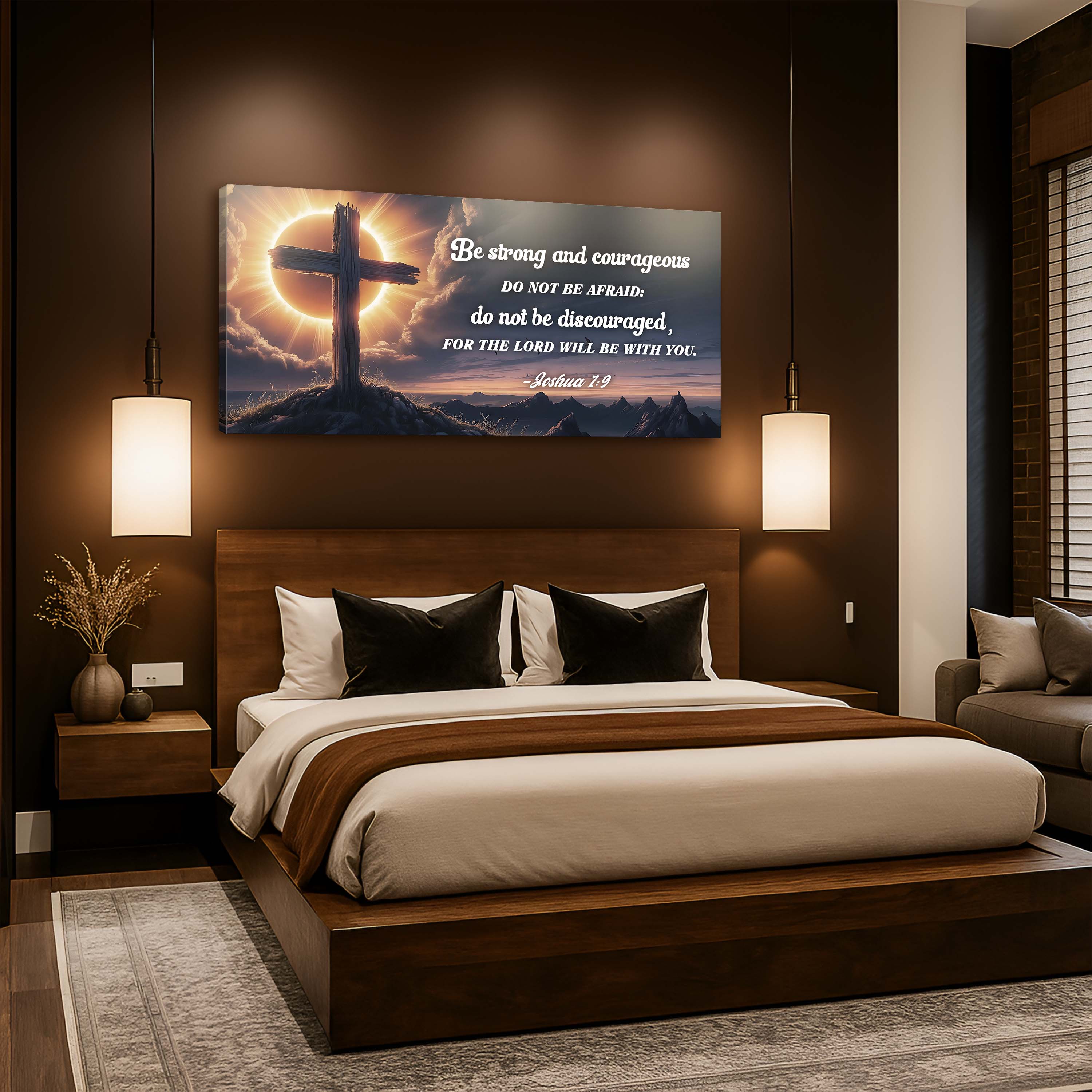 Joshua 1:9 – The Lord Will Be With You Faith Sign