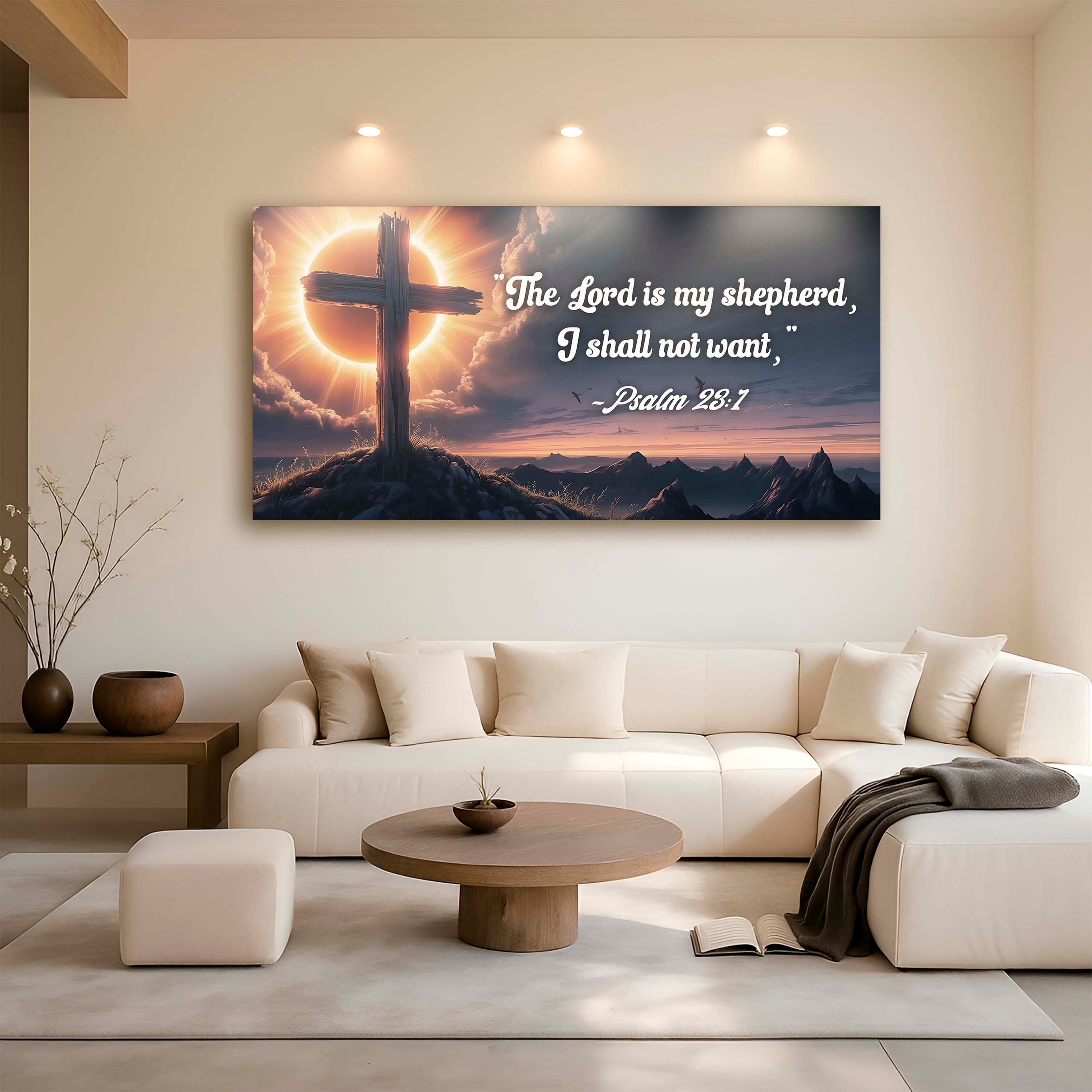 Psalm 23:1 – The Lord Is My Shepherd Faith Sign