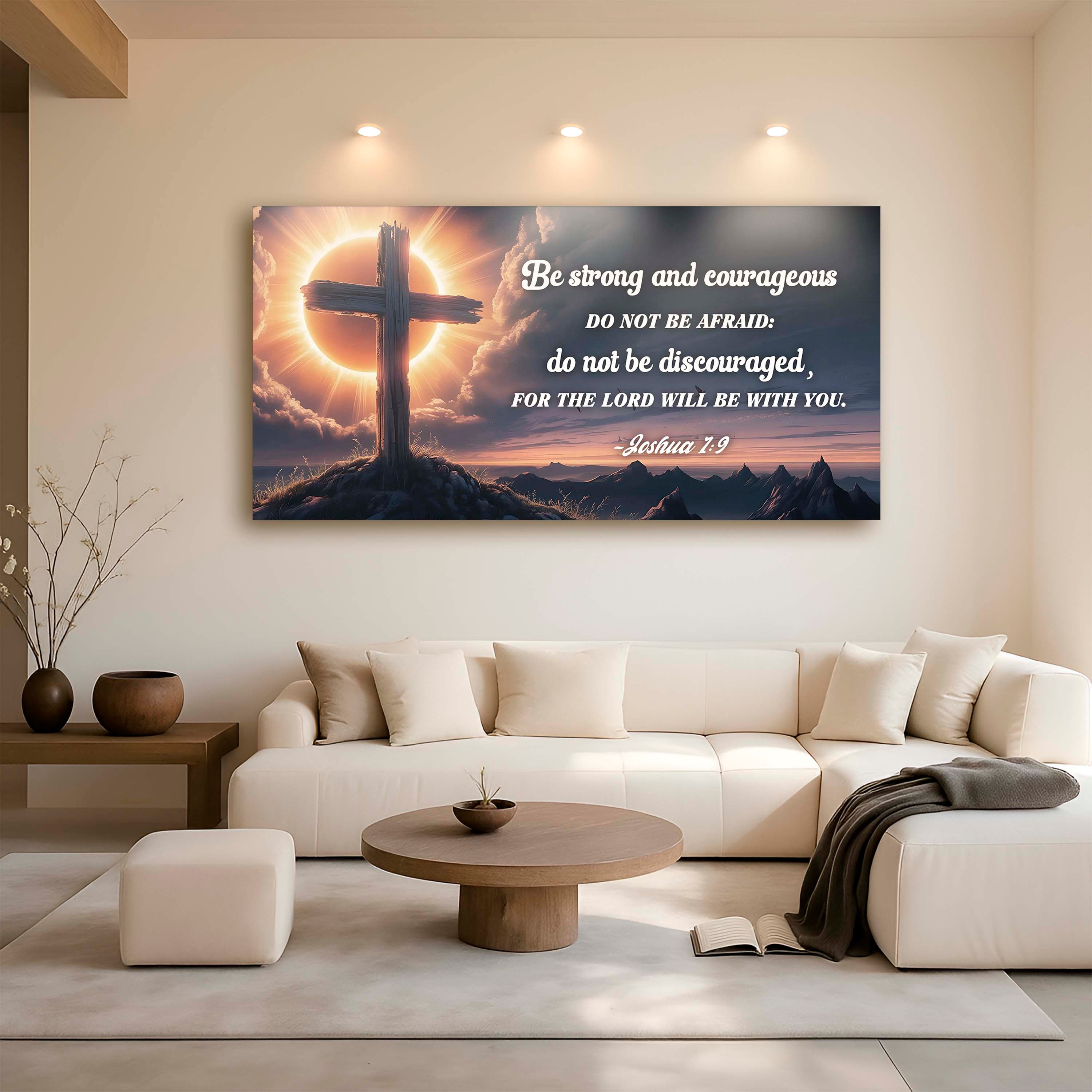 Joshua 1:9 – The Lord Will Be With You Faith Sign