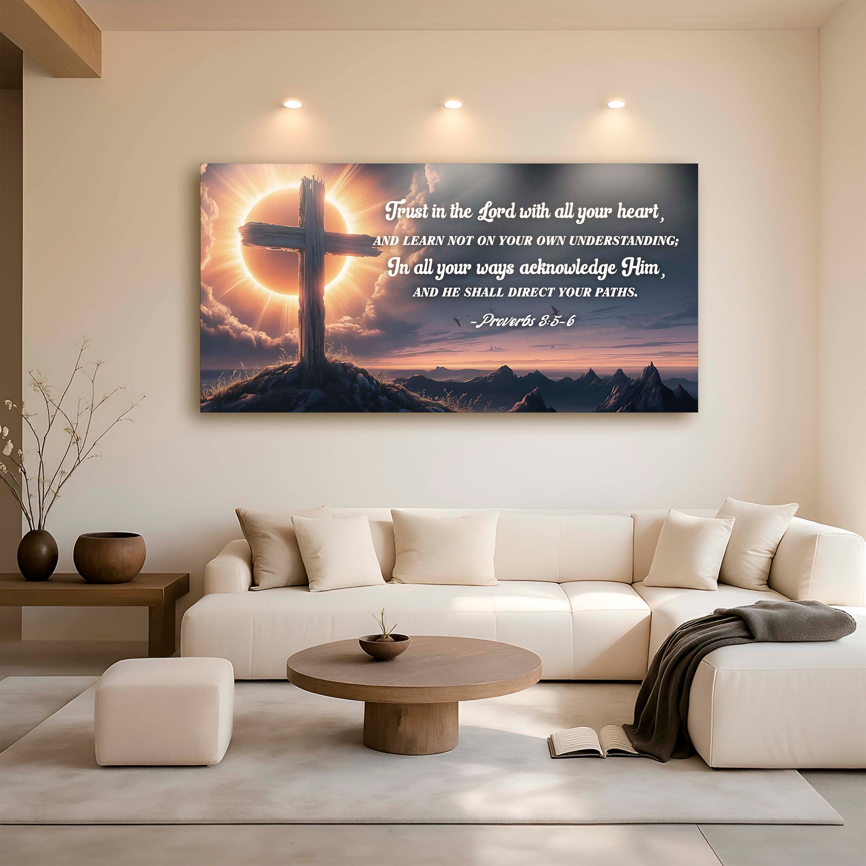 Proverbs 3:5-6 – Trust In the Lord Faith Sign
