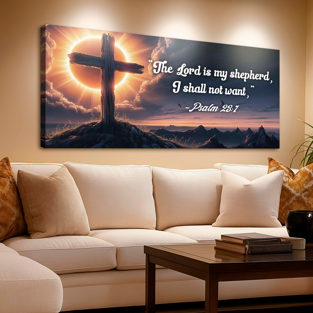 Psalm 23:1 – The Lord Is My Shepherd Faith Sign