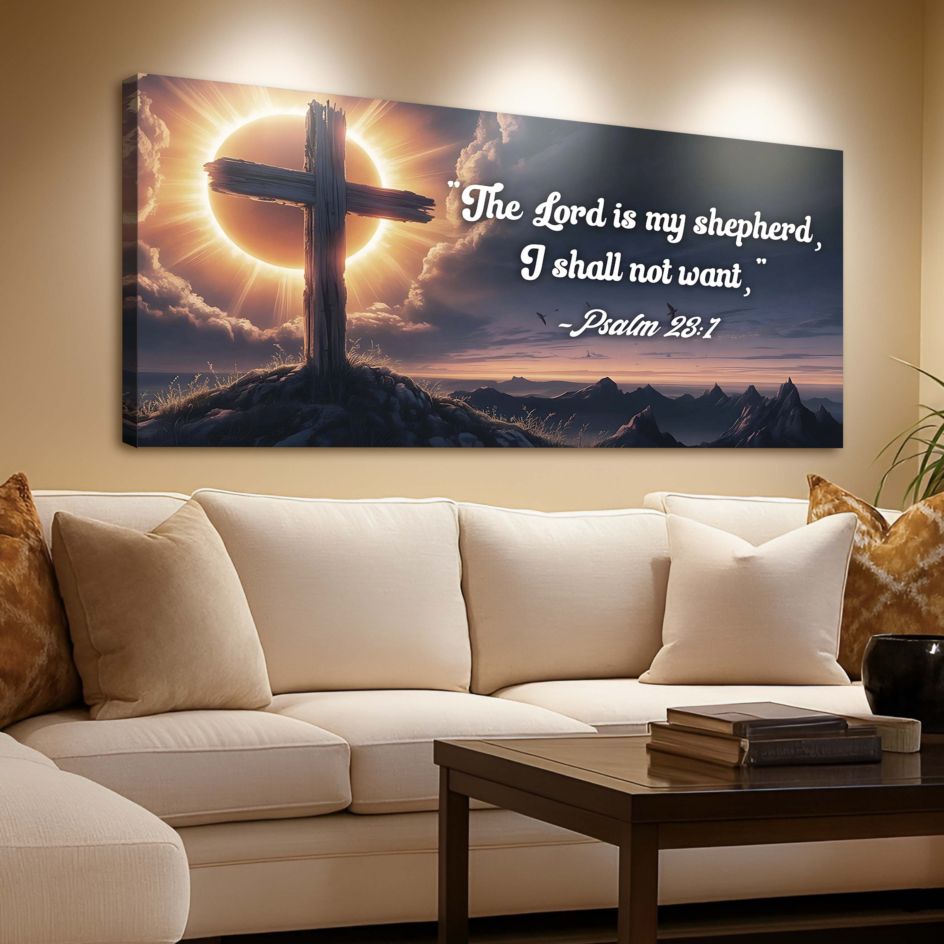 Psalm 23:1 – The Lord Is My Shepherd Faith Sign