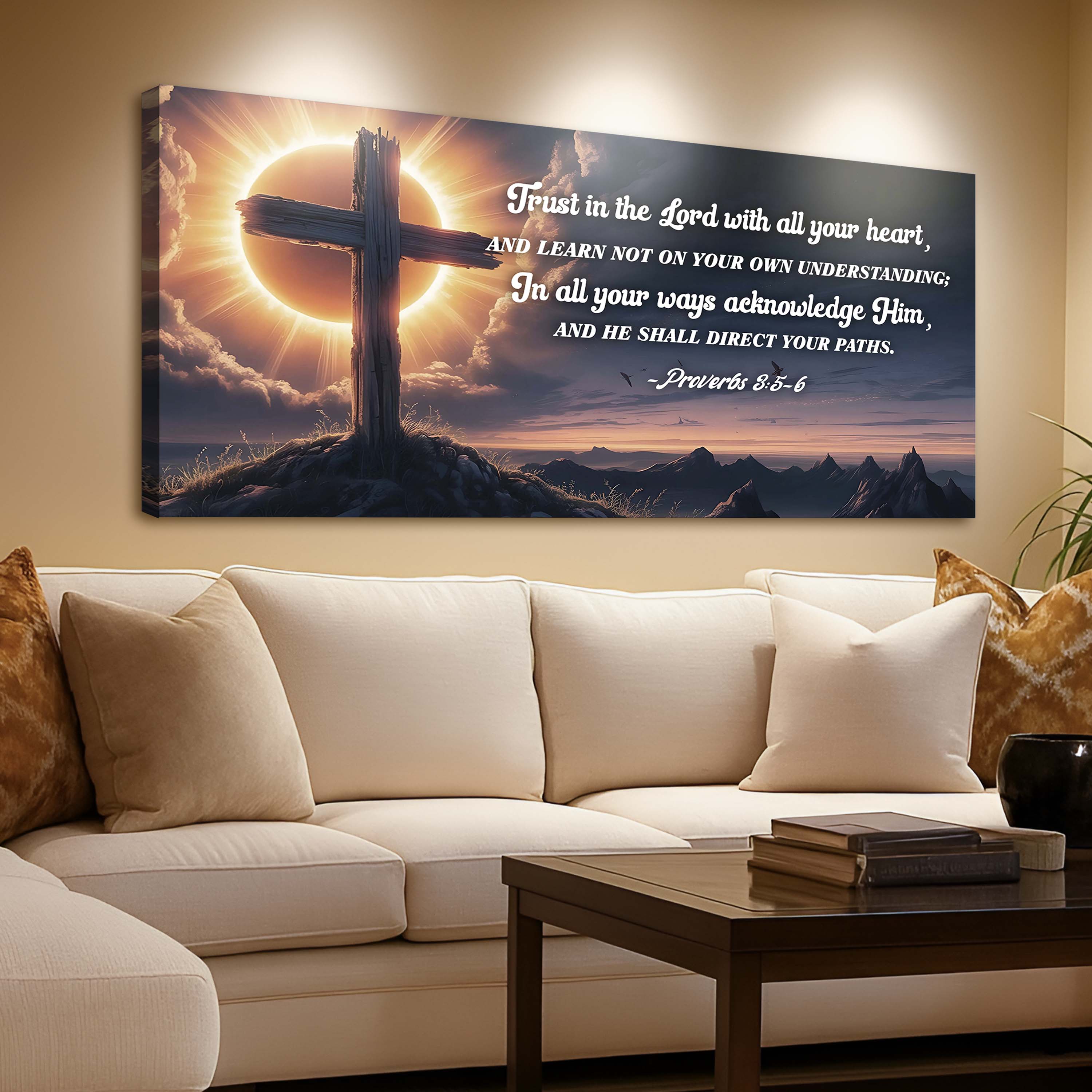 Proverbs 3:5-6 – Trust In the Lord Faith Sign