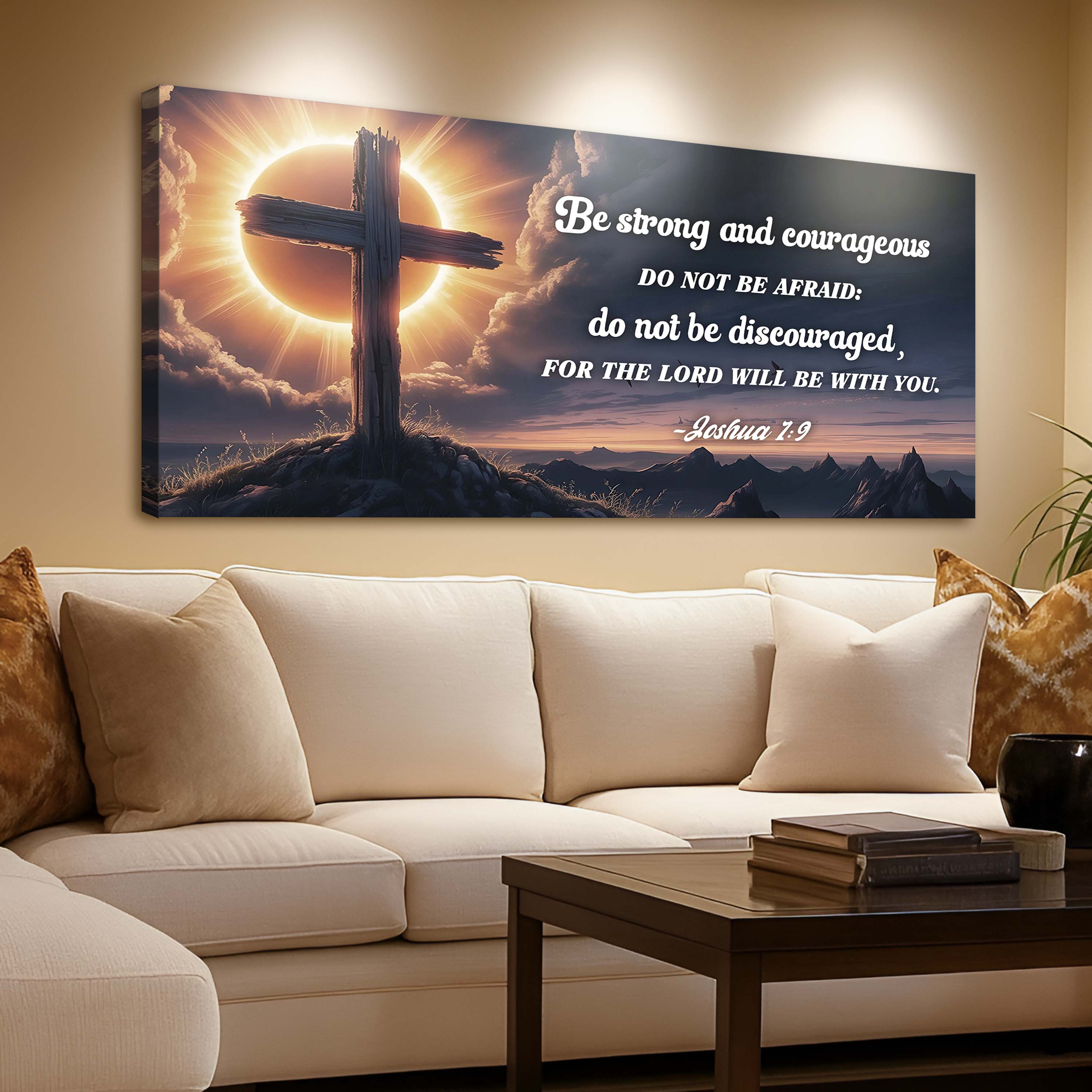 Joshua 1:9 – The Lord Will Be With You Faith Sign