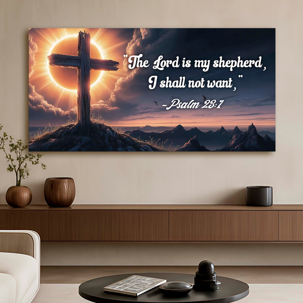 Psalm 23:1 – The Lord Is My Shepherd Faith Sign