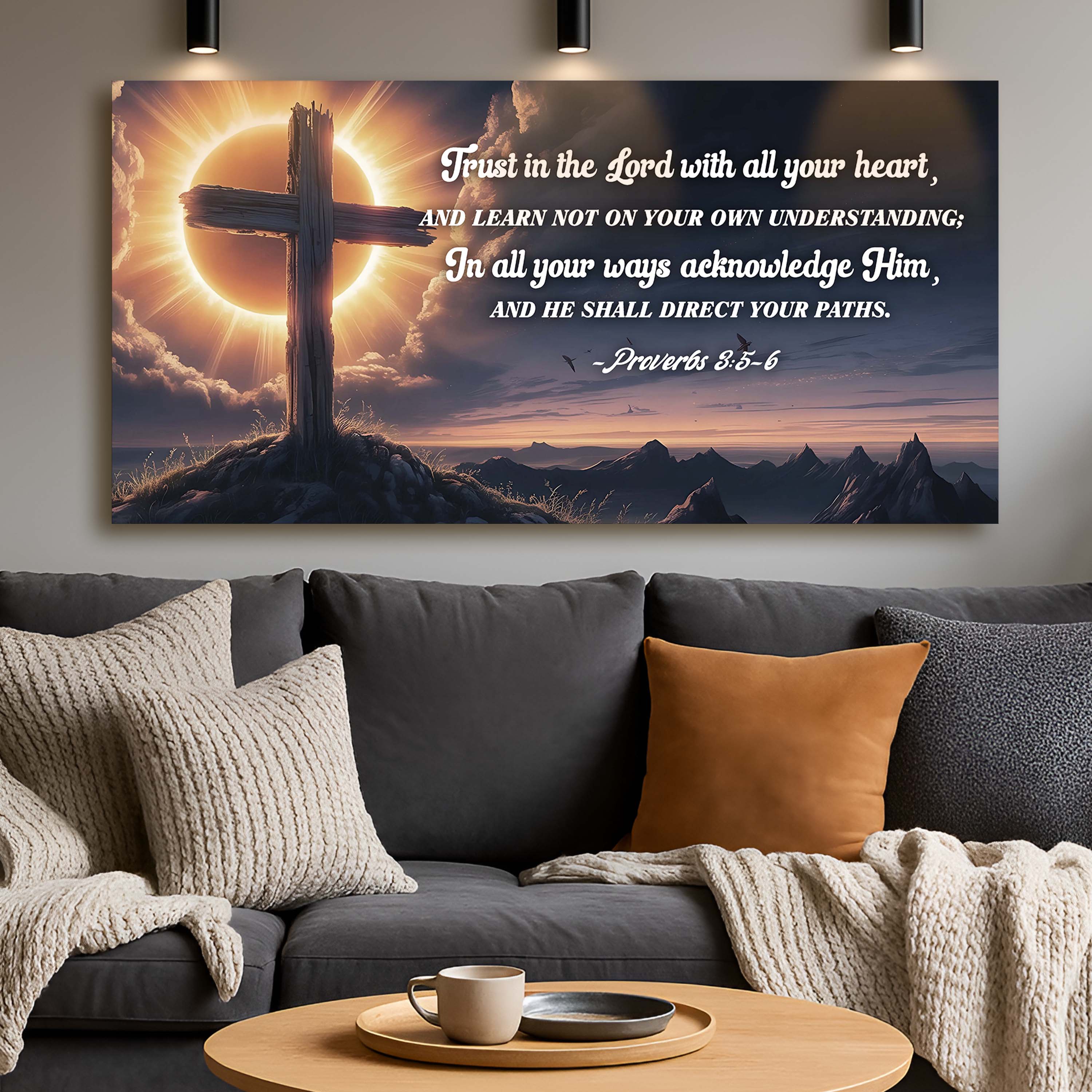 Proverbs 3:5-6 – Trust In the Lord Faith Sign