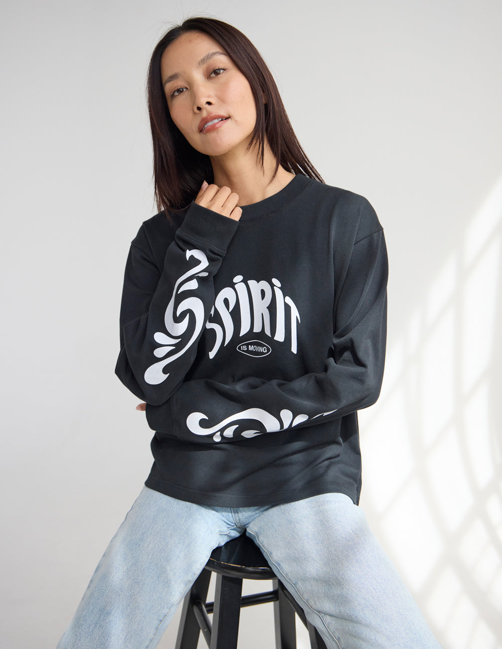 The Spirit Is Moving — Heavyweight Long-Sleeve Tee