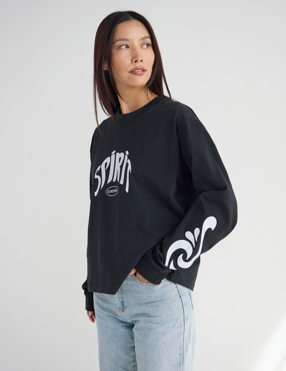 The Spirit Is Moving — Heavyweight Long-Sleeve Tee