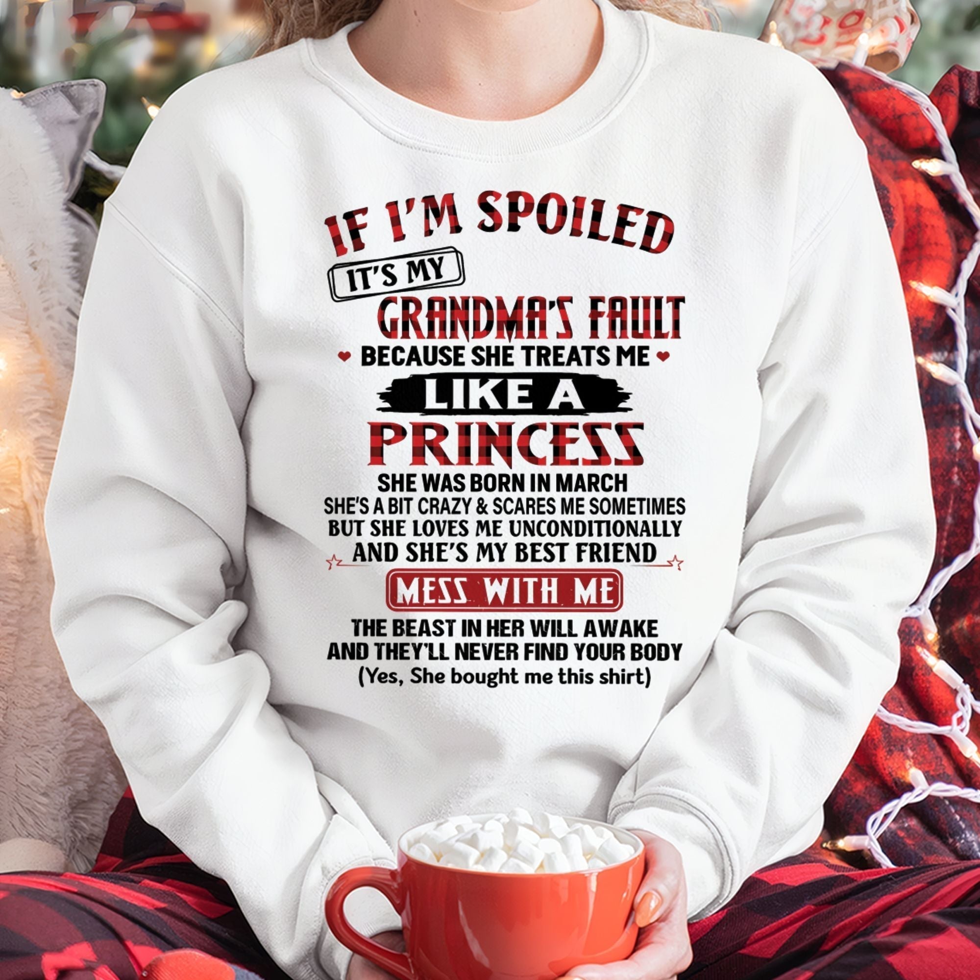 Granddaughter Gift – Spoiled by Grandma T-Shirt