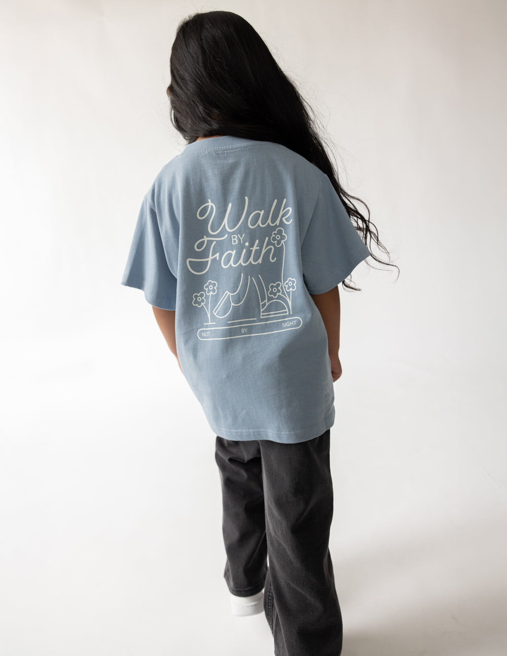 Walk by Faith — Kids Christian Tee