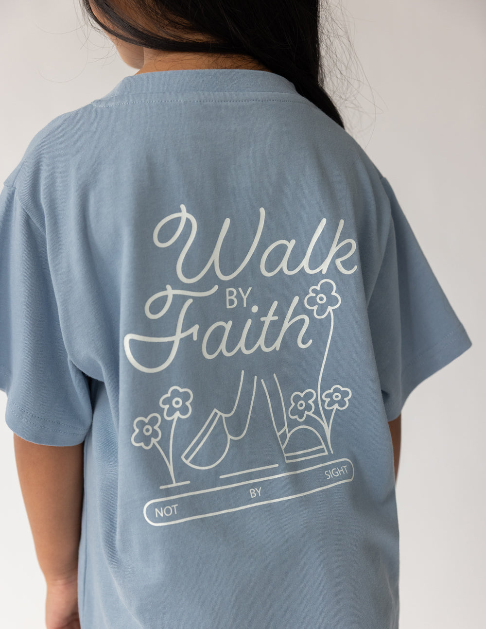 Walk by Faith — Kids Christian Tee