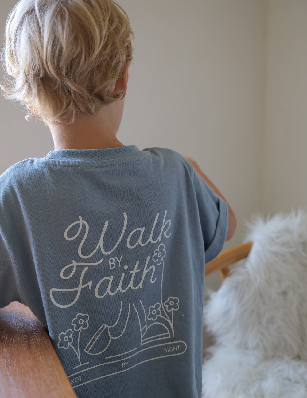 Walk by Faith — Kids Christian Tee