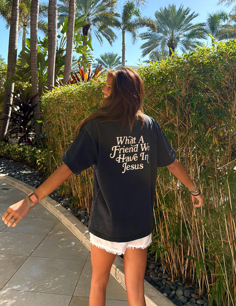 What a Friend in Jesus — Heavyweight Christian Tee